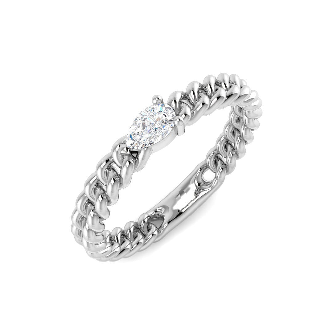 Engagement Diamond Ring 0.16ct – SR4659 – 18k White Gold