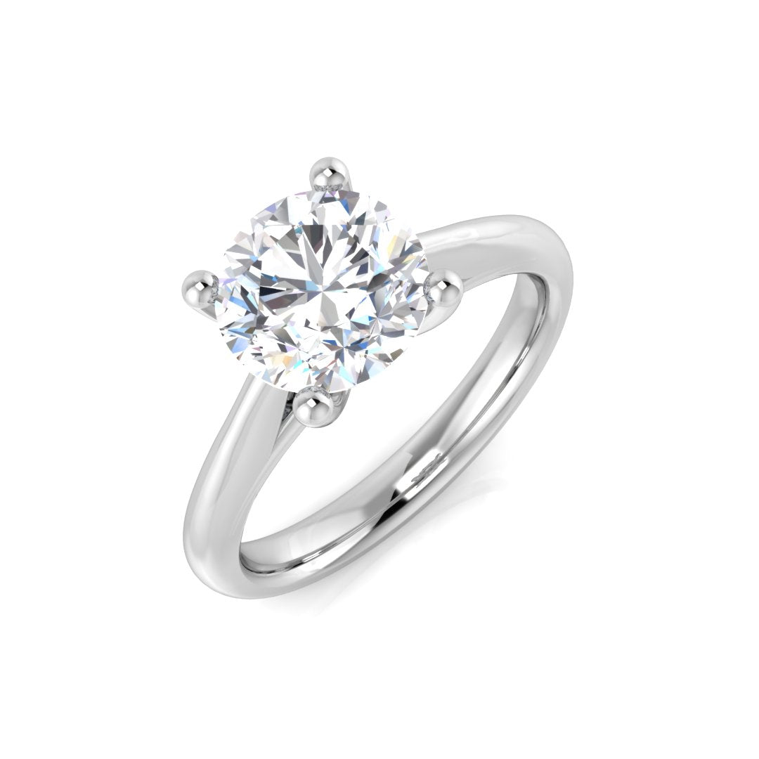 Engagement Lab-Grown Diamond Ring 2.0ct–2.02ct – SR125-8 – 18k White Gold