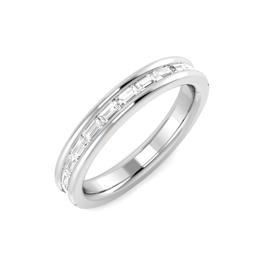 Half Eternity Diamond Ring 0.31ct–0.79ct – SL7325 – 18k White Gold