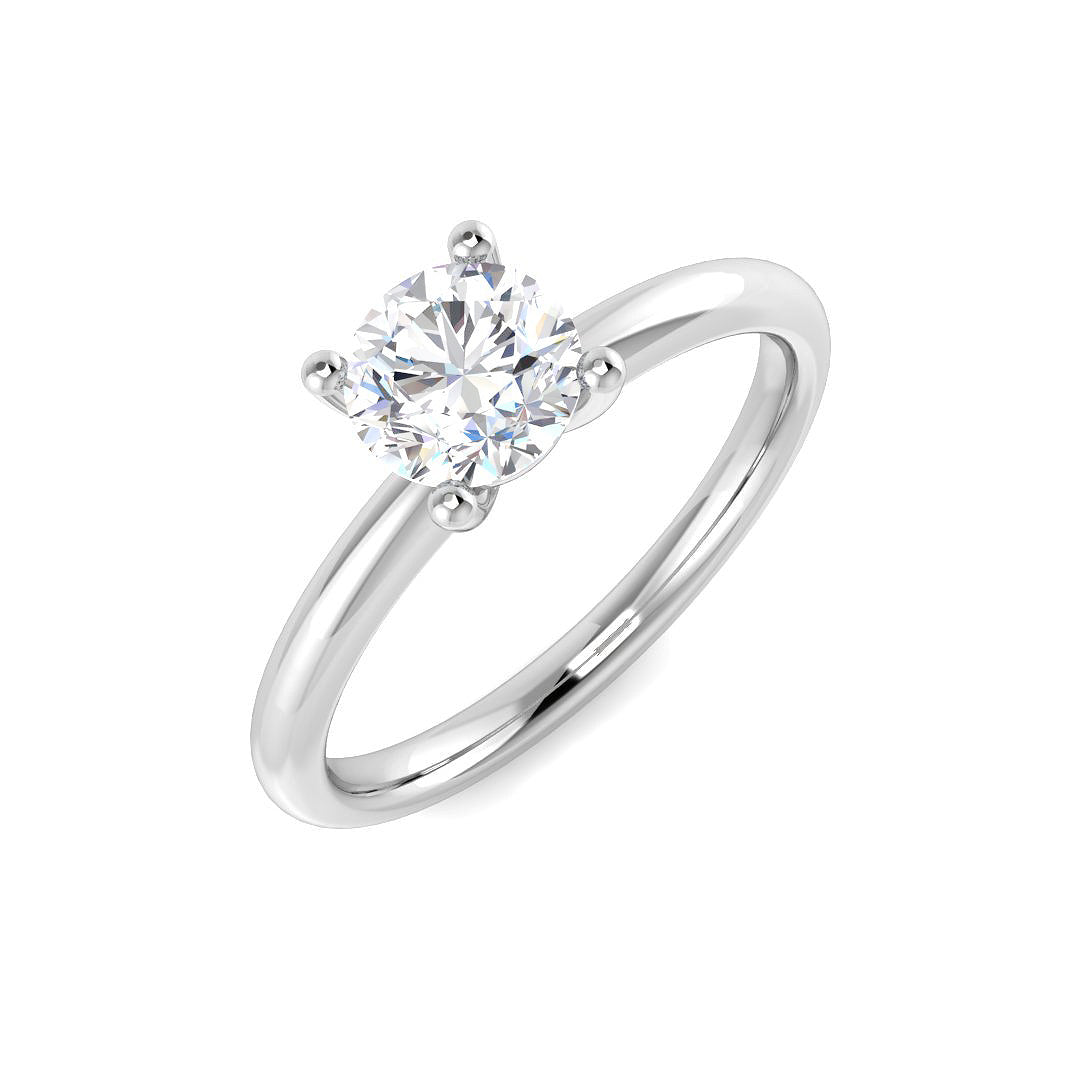 Engagement Diamond Ring 0.7ct–0.77ct – SR4457-5.80MM – 18k White Gold