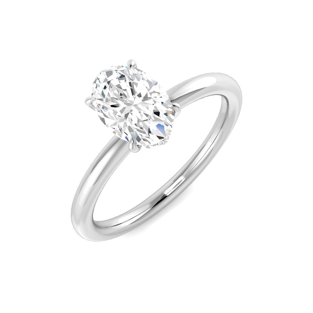 Engagement Lab-Grown Diamond Ring 1.07ct–1.12ct – SR5869 – 18k White Gold
