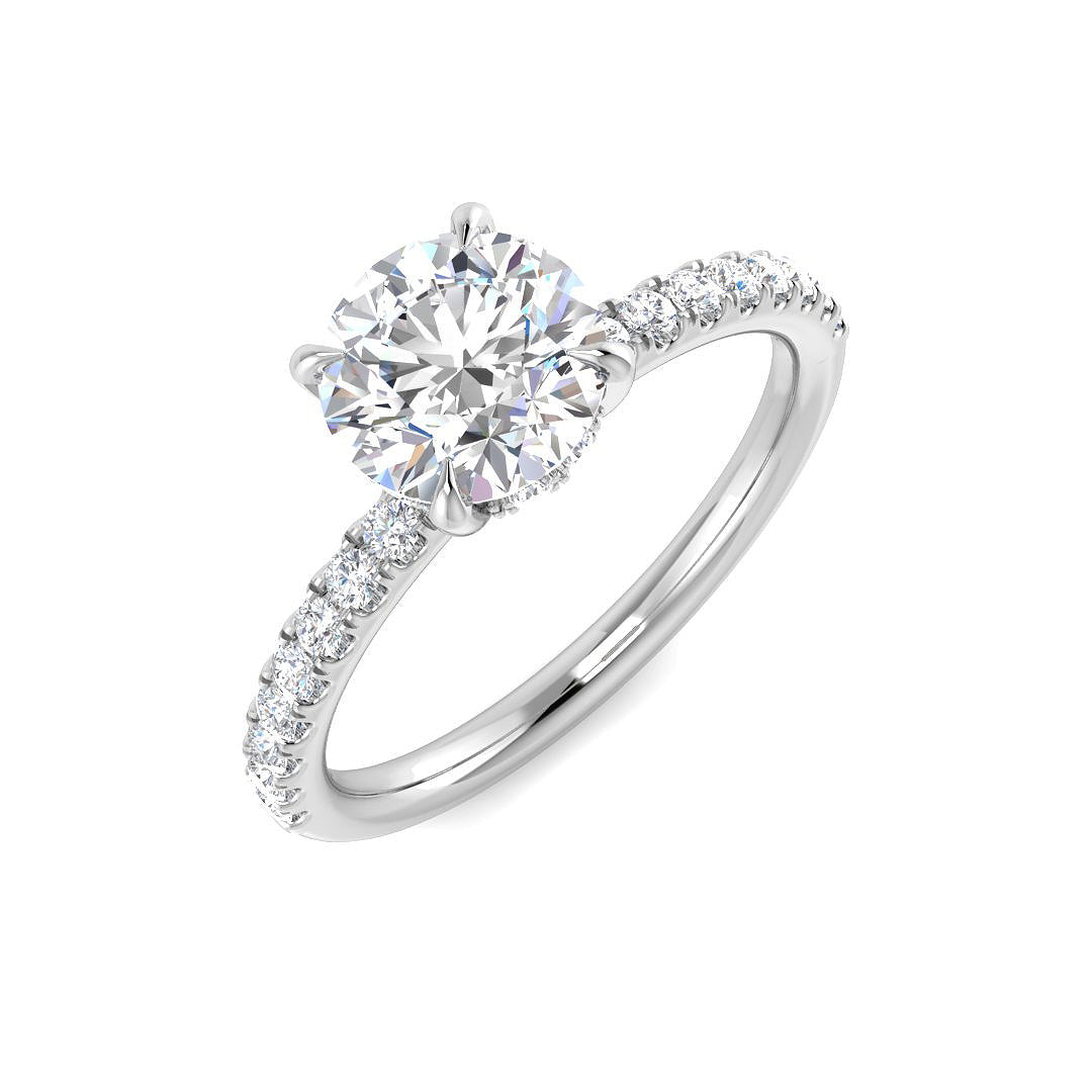 Engagement Lab-Grown Diamond Ring 1.62ct – SR5491 – 18k White Gold