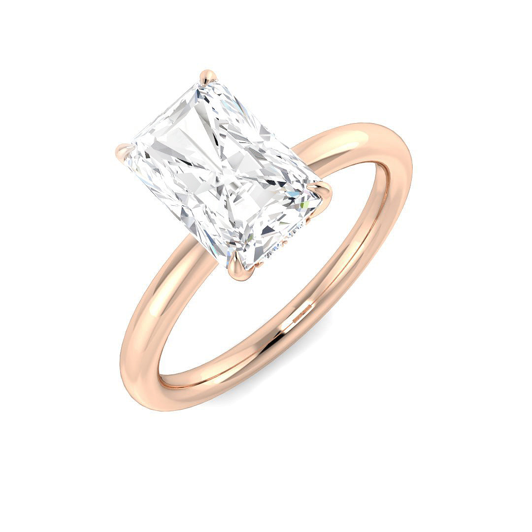 Engagement Lab-Grown Diamond Ring 2.15ct–2.17ct – SR6080 – 18k Rose Gold