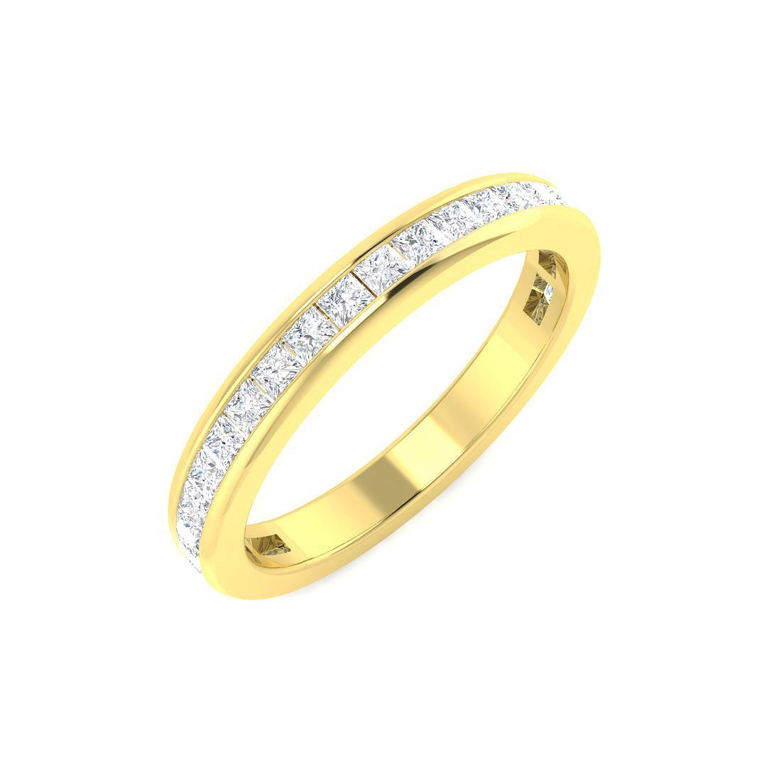 Half Eternity Diamond Ring 0.82ct–1.76ct – SR6884 – 18k Yellow Gold