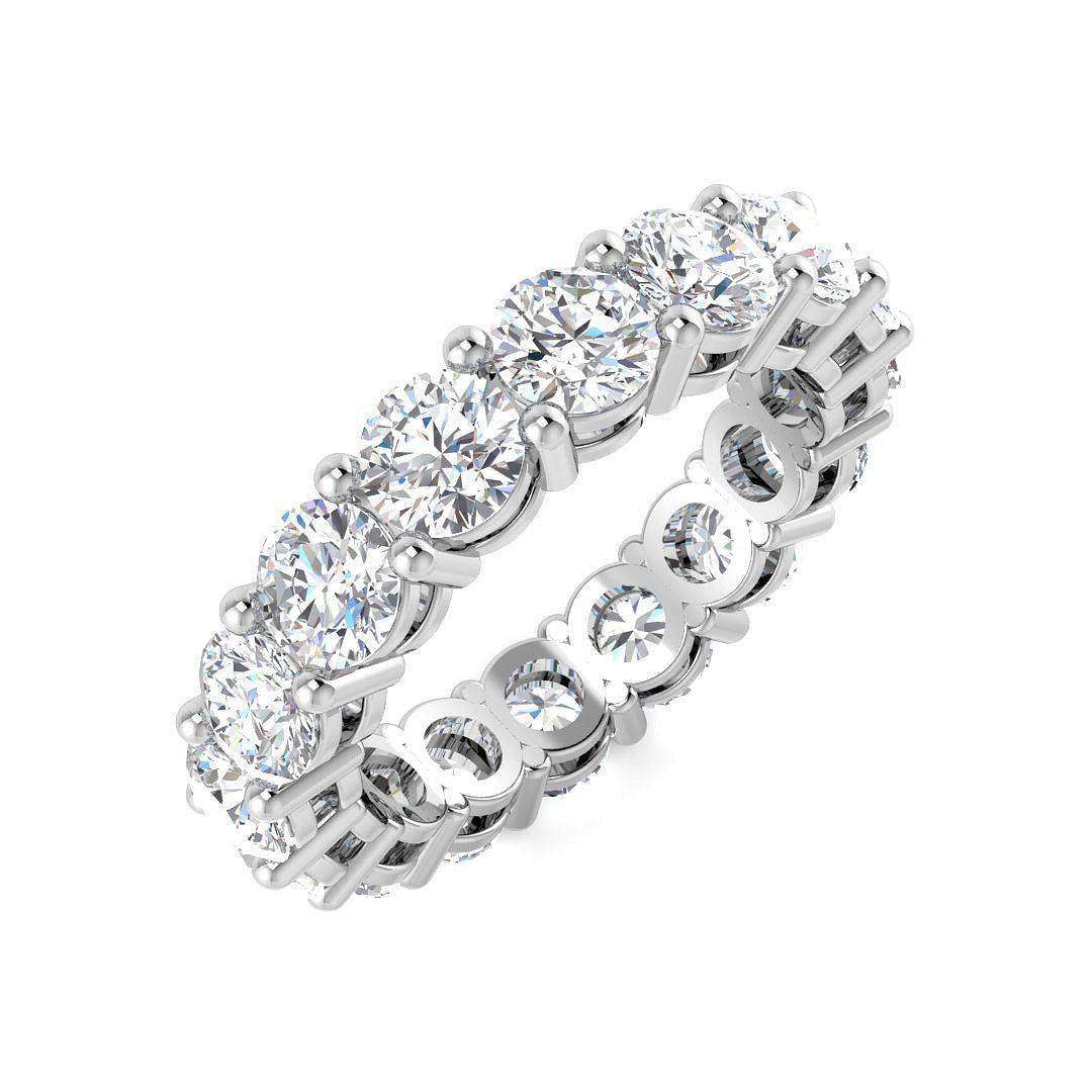 Full Eternity Diamond Ring 2.52ct–4.84ct – SR4564 – 18k White Gold