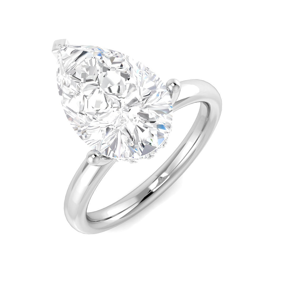 Engagement Lab-Grown Diamond Ring 4.23ct – SR5682 – 18k White Gold