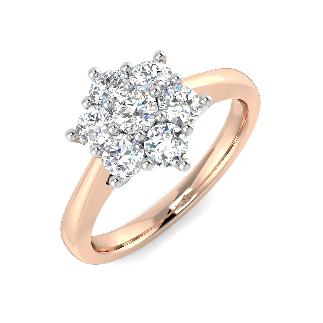 Multi Stone Diamond Ring 0.22ct–4.79ct – SL8523 – 18k Rose Gold