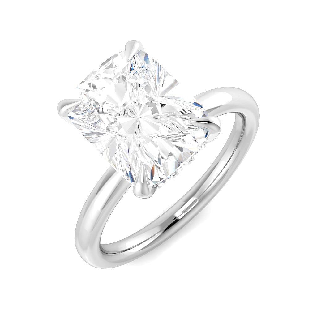 Engagement Lab-Grown Diamond Ring 4.2ct – SR6145 – 18k White Gold
