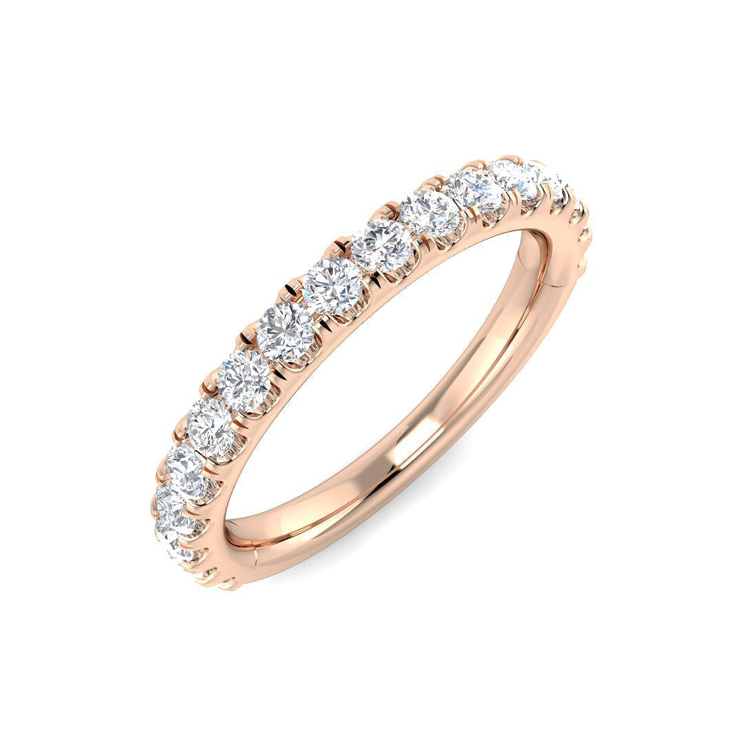 Half Eternity Diamond Ring 0.37ct–0.78ct – SR6737 – 18k Rose Gold