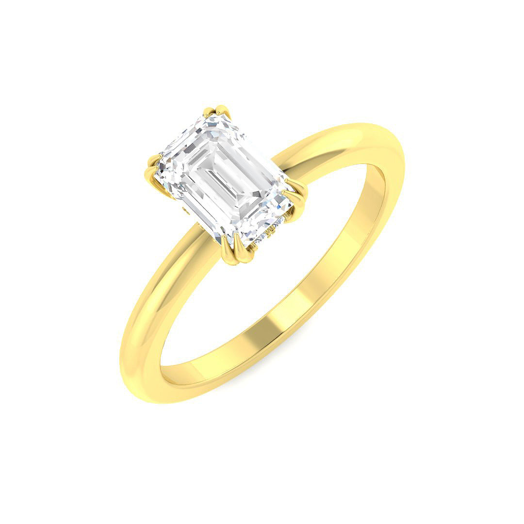 Engagement Lab-Grown Diamond Ring 1.04ct–3.14ct – SR5209 – 18k Yellow Gold