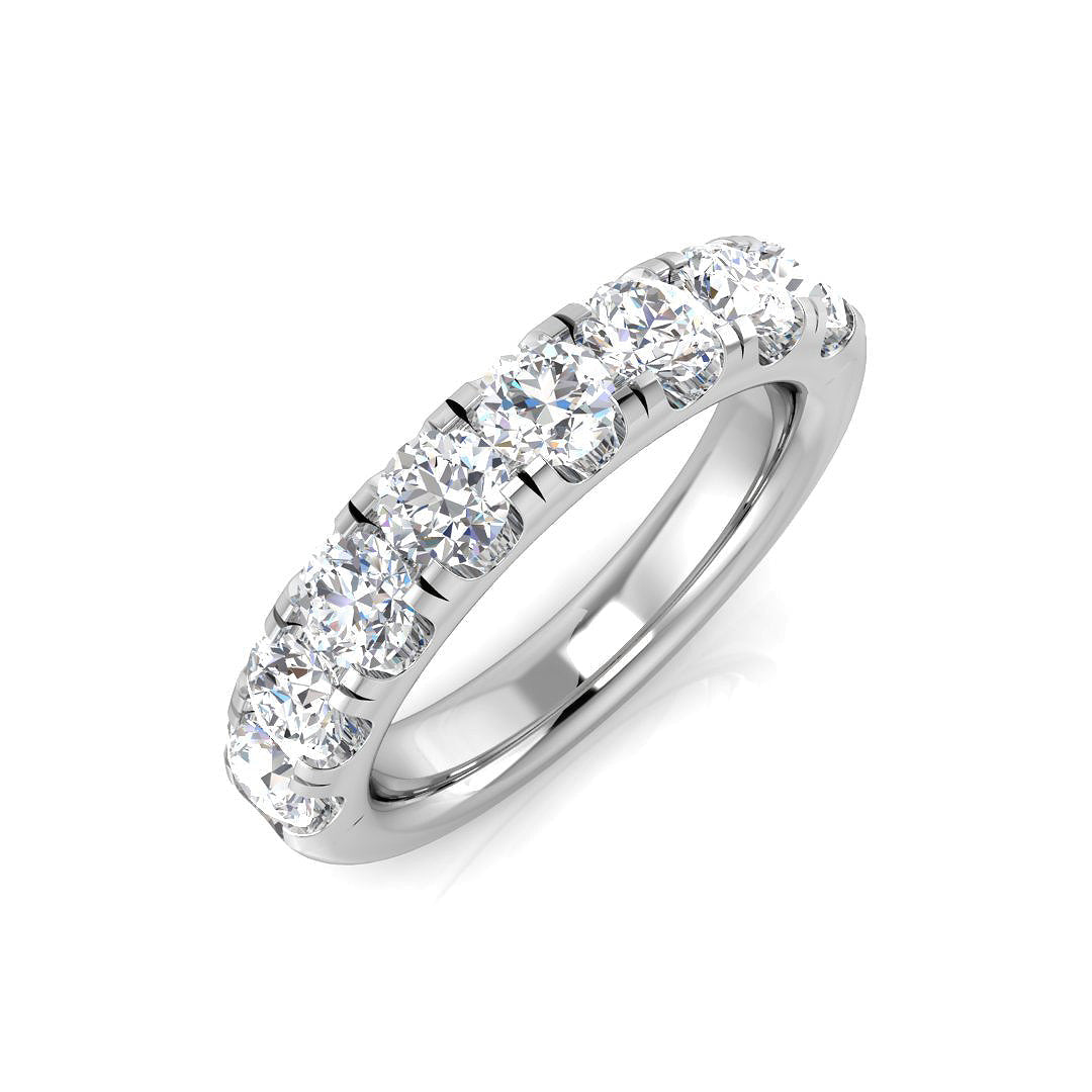 Half Eternity Diamond Ring 1.52ct – BJR0274 – 18k White Gold