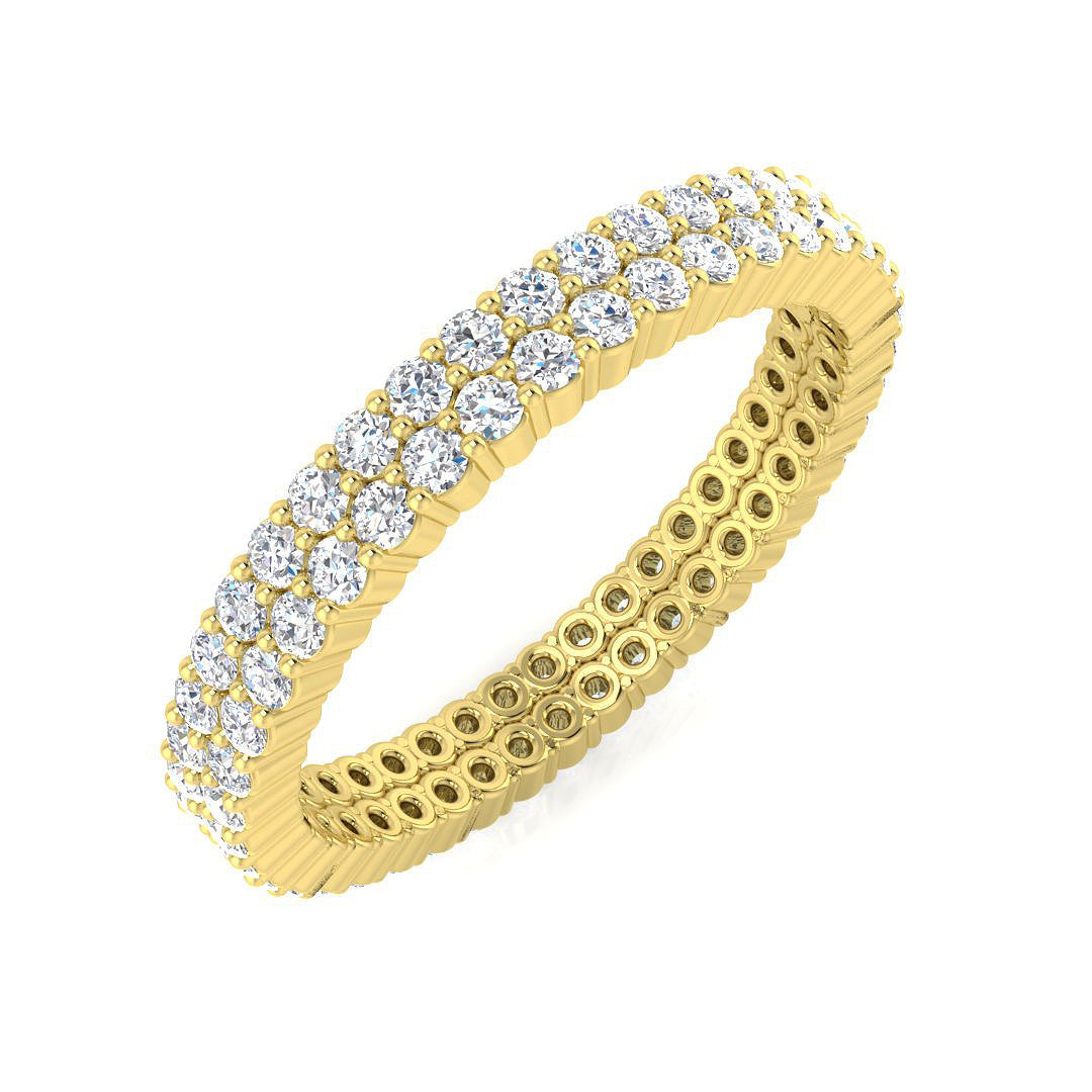 Full Eternity Diamond Ring 0.92ct–4.93ct – BJR0314 – 18k Yellow Gold
