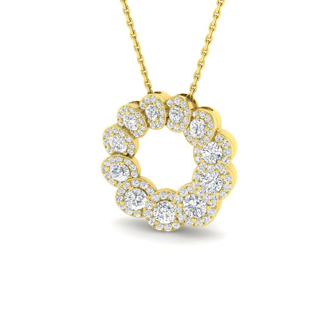 Circle of Life Diamond Ring 1.0ct – SP6965 – 18k Yellow Gold