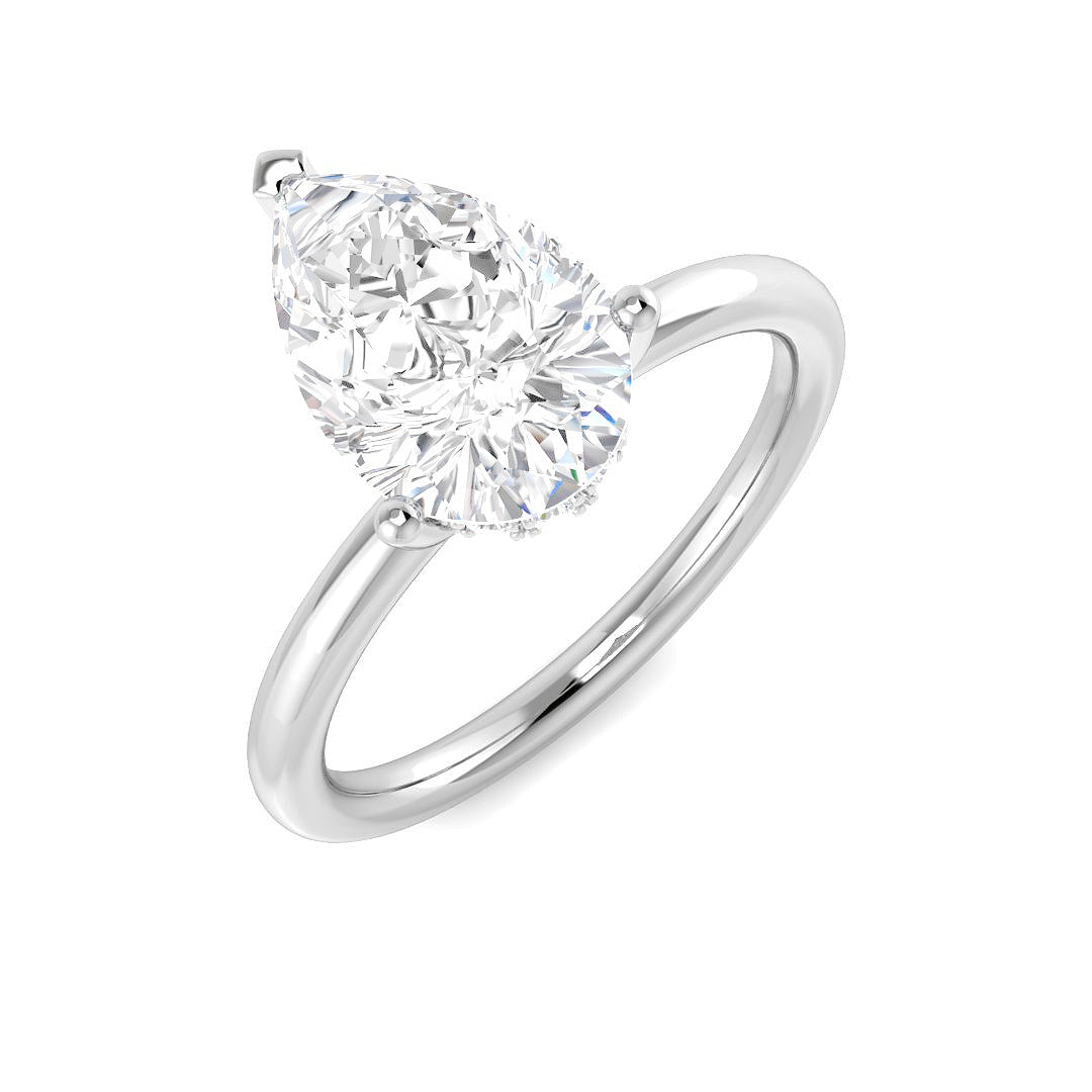Engagement Lab-Grown Diamond Ring 2.16ct–2.18ct – SR5706 – 18k White Gold