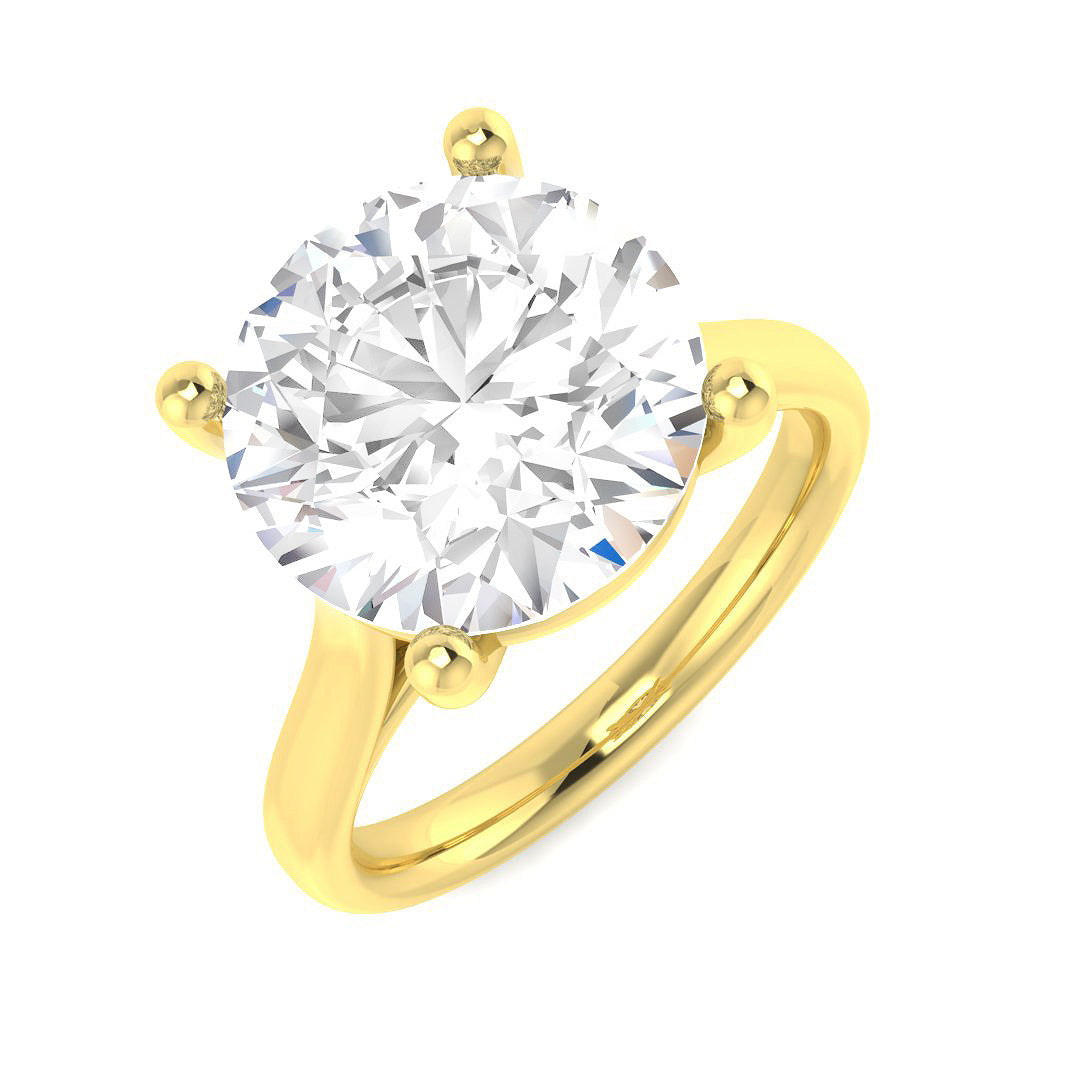 Engagement Lab-Grown Diamond Ring 7.0ct – SR6623 – 18k Yellow Gold