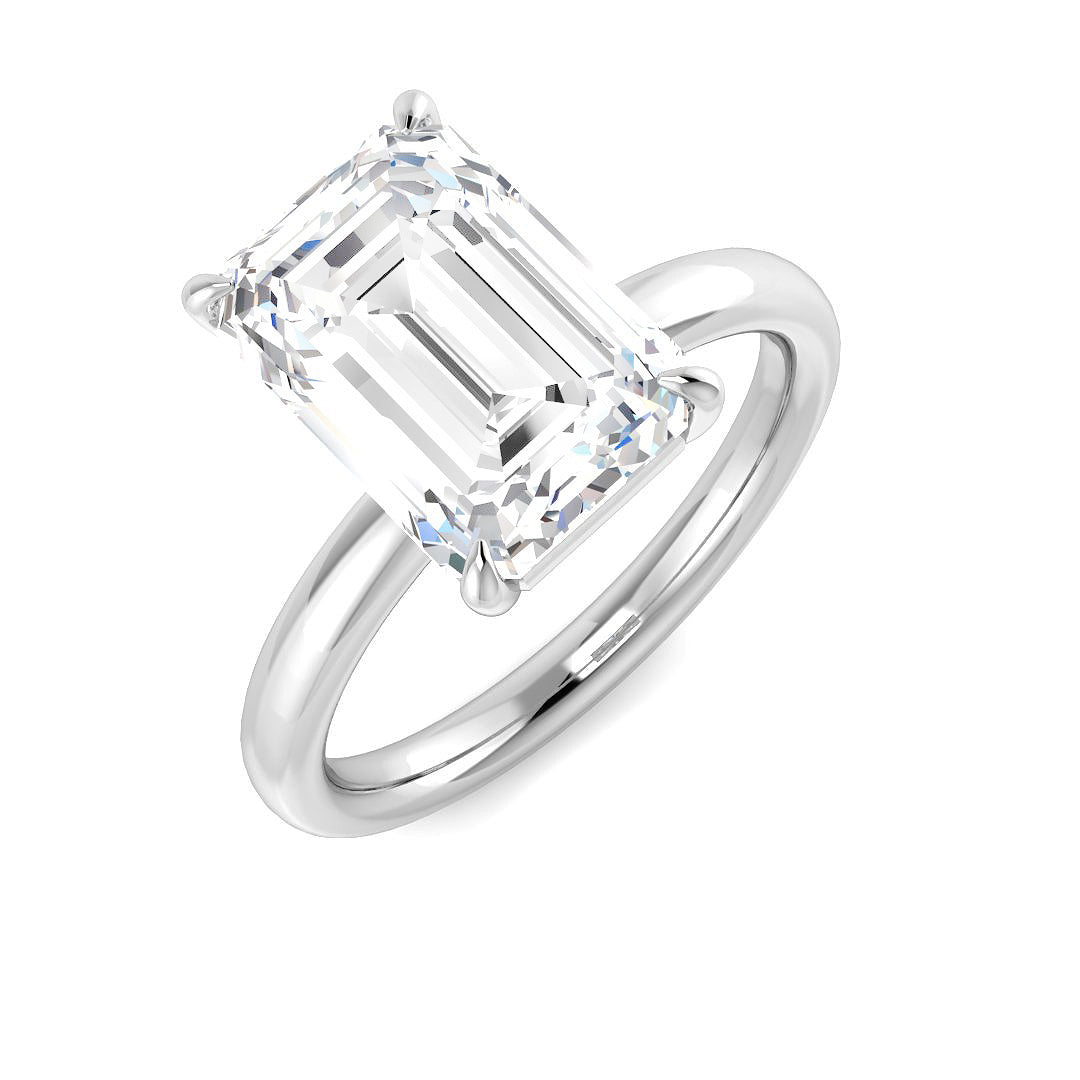 Engagement Lab-Grown Diamond Ring 4.03ct – SR5856 – 18k White Gold