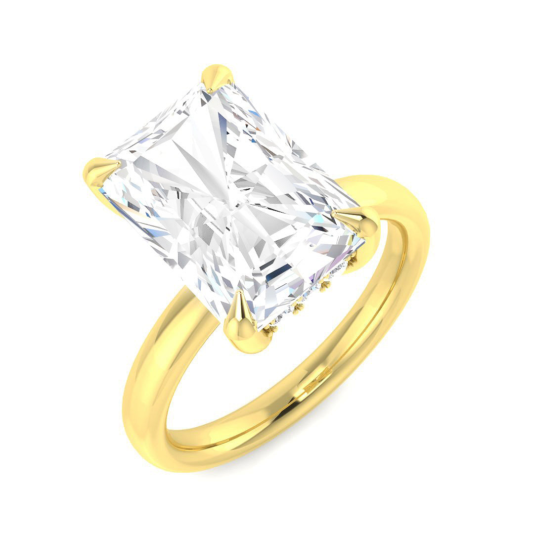 Engagement Lab-Grown Diamond Ring 5.26ct–5.27ct – SR5925 – 18k Yellow Gold