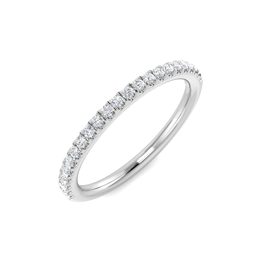 Half Eternity Diamond Ring 0.23ct – SR5936 – 18k White Gold