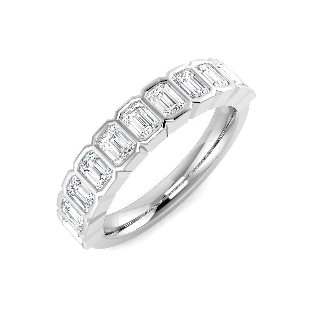 Half Eternity Diamond Ring 1.06ct–2.08ct – SR3896 – 18k White Gold