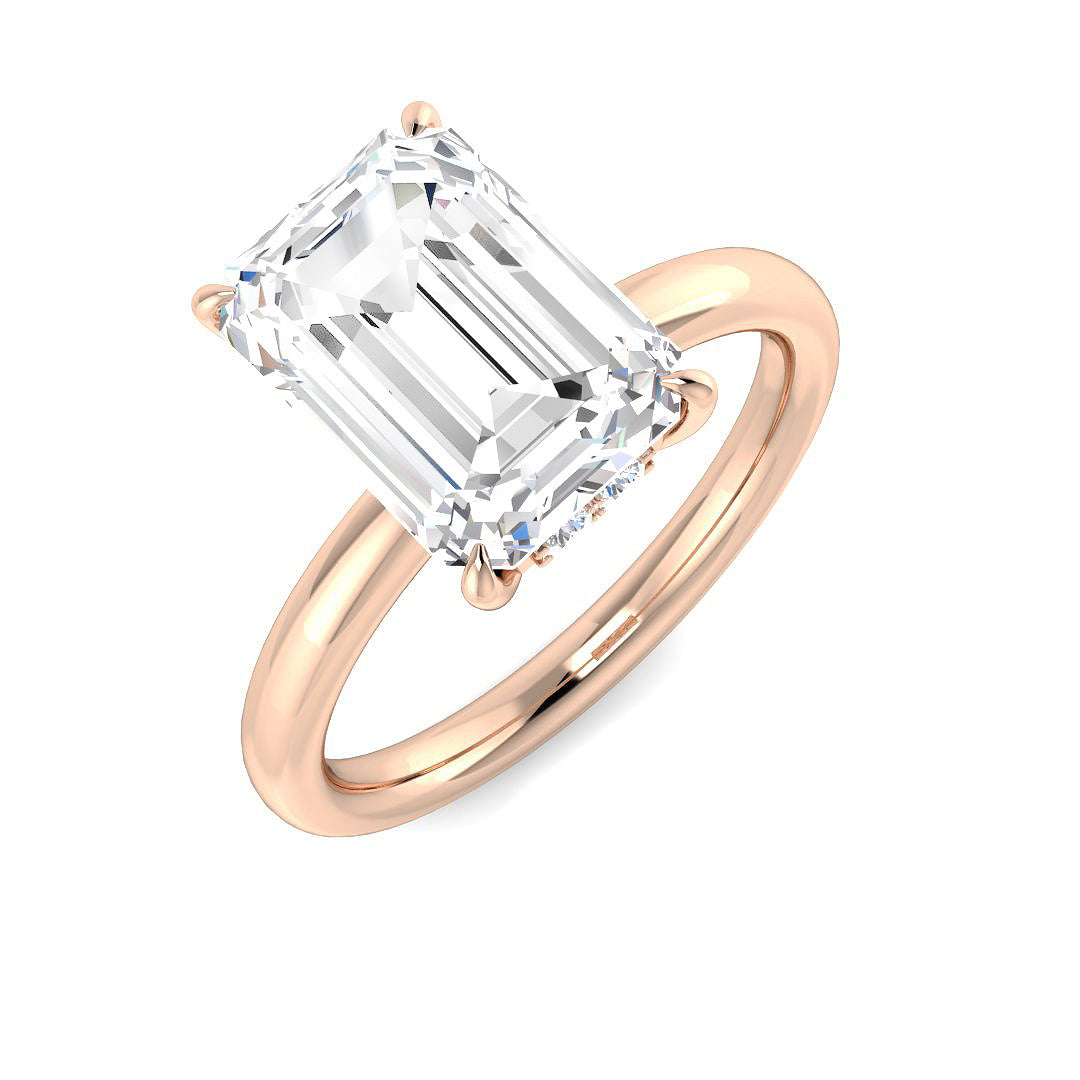 Engagement Lab-Grown Diamond Ring 4.16ct–4.2ct – SR5978 – 18k Rose Gold