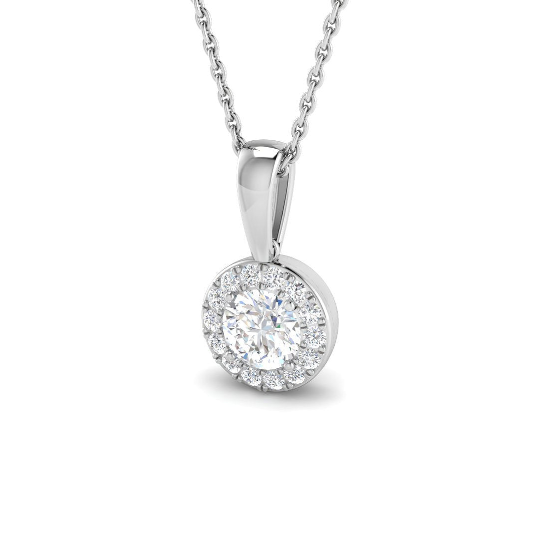 Halo Diamond Ring 0.66ct – SP6171-5.0 – 18k White Gold