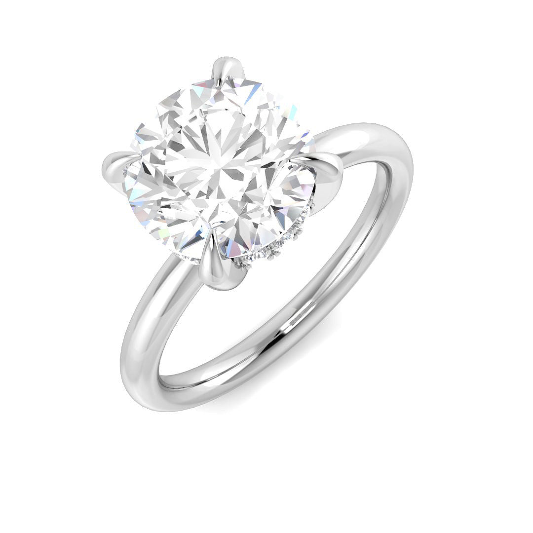 Engagement Diamond Ring 3.14ct–3.37ct – SR3816 – 18k White Gold