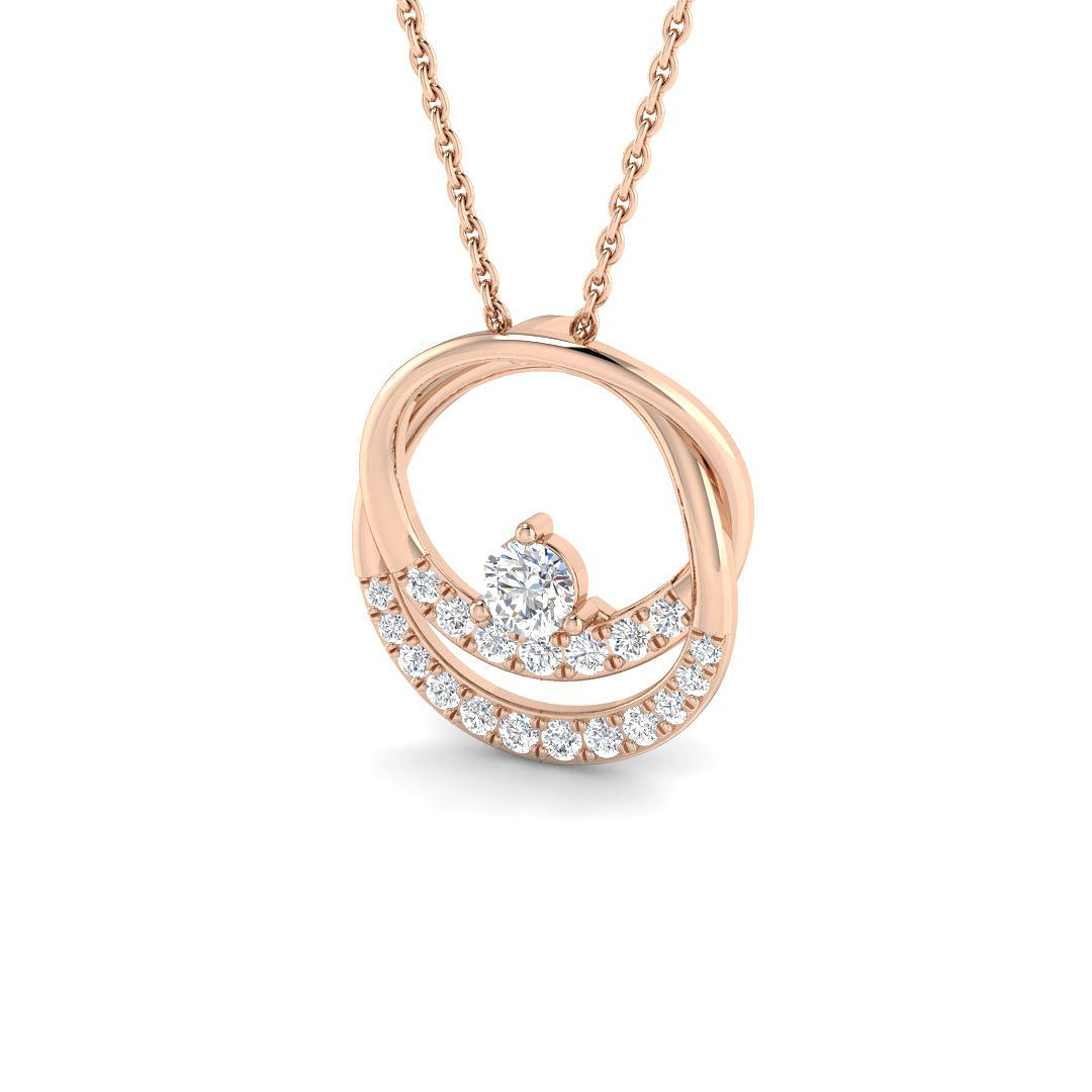 Fancy Diamond Ring 0.41ct – SP7034 – 18k Rose Gold