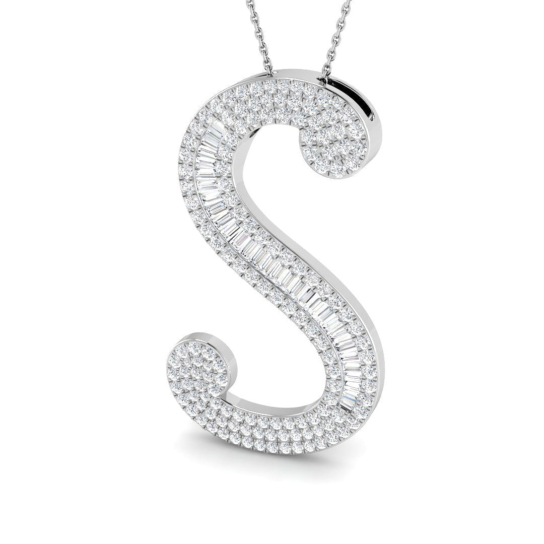 Initials Diamond Ring 2.26ct – SP6862-S – 18k White Gold