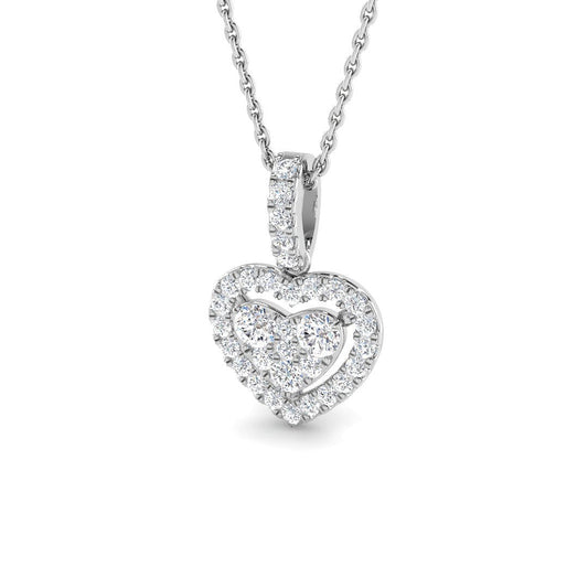Heart Diamond Ring 0.44ct – SP6241 – 18k White Gold