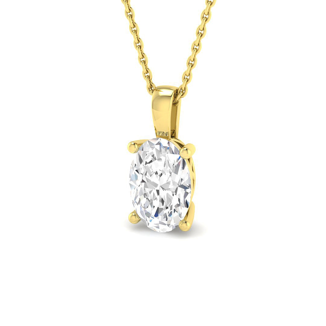 Solitaire Lab-Grown Diamond Ring 1.51ct – SP6770 – 18k Yellow Gold