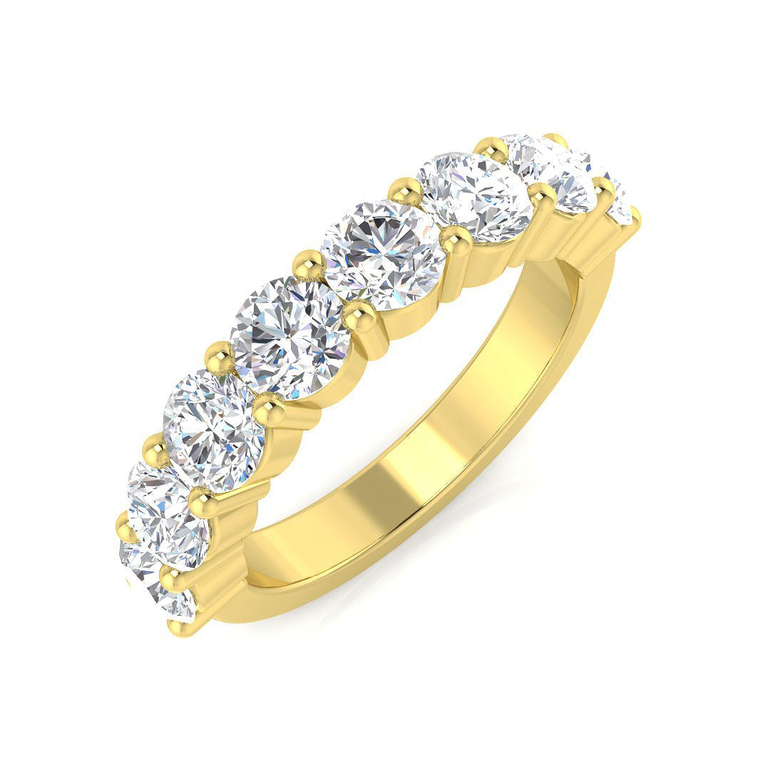 Half Eternity Diamond Ring 2.04ct – XYR13169 – 18k Yellow Gold