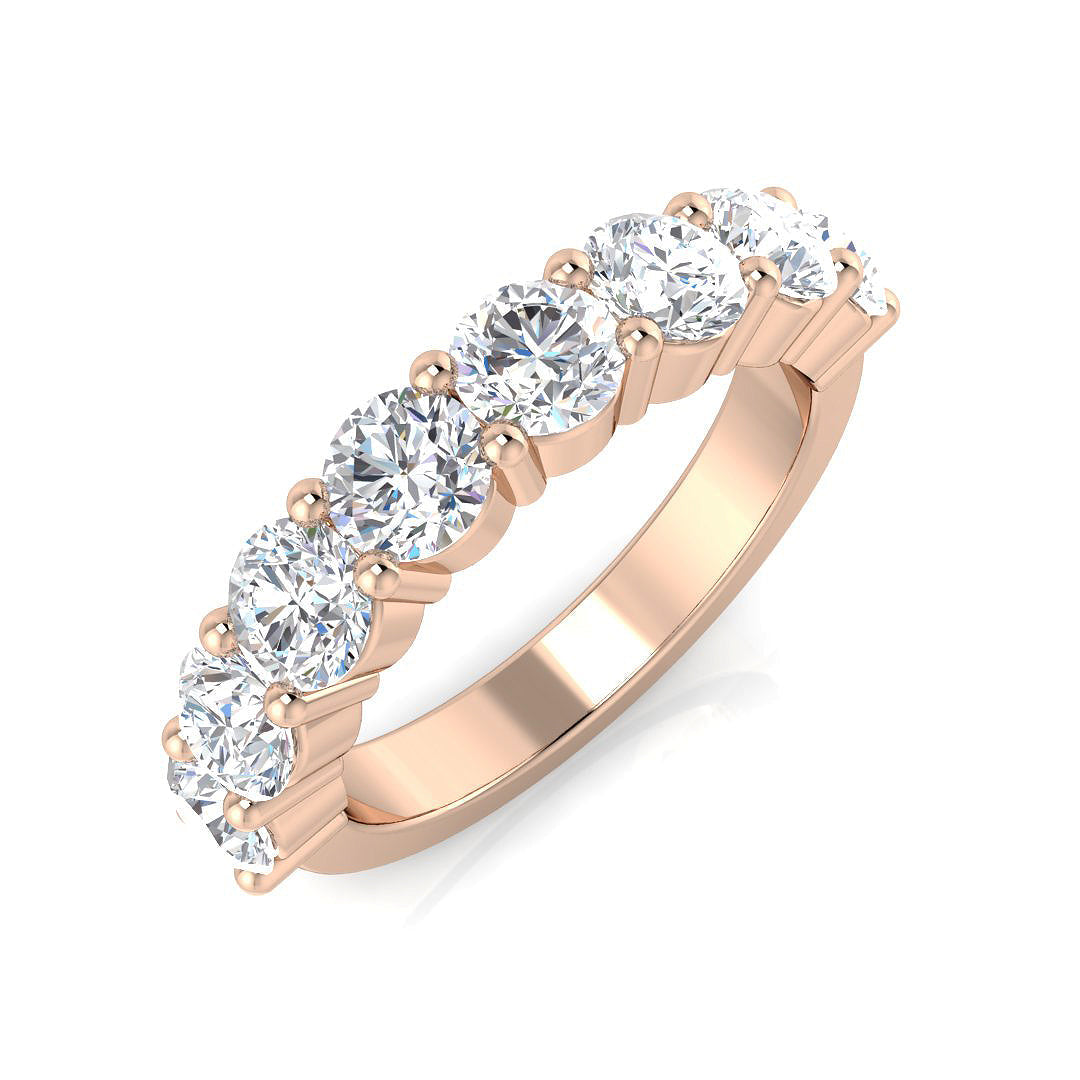 Half Eternity Diamond Ring 2.04ct – XYR13169 – 18k Rose Gold