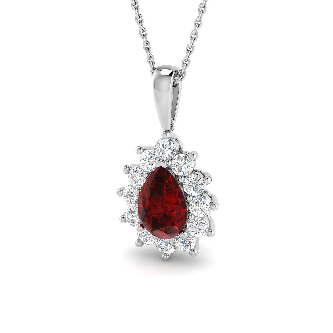 Ruby Diamond Ring 1.68ct–5.65ct – SP4484~RY – 18k White Gold