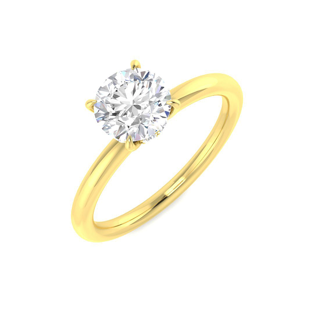 Engagement Lab-Grown Diamond Ring 1.08ct–1.12ct – SR5638 – 18k Yellow Gold