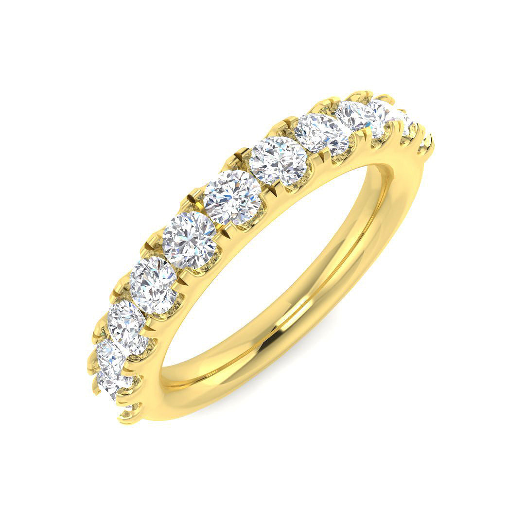 Half Eternity Diamond Ring 0.25ct–3.51ct – SR5496 – 18k Yellow Gold