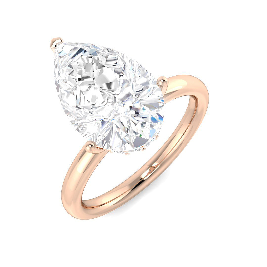 Engagement Lab-Grown Diamond Ring 4.23ct–4.25ct – SR5886 – 18k Rose Gold