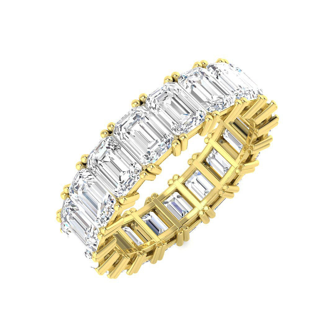 Full Eternity Diamond Ring 3.27ct–9.57ct – SR3263 – 18k Yellow Gold
