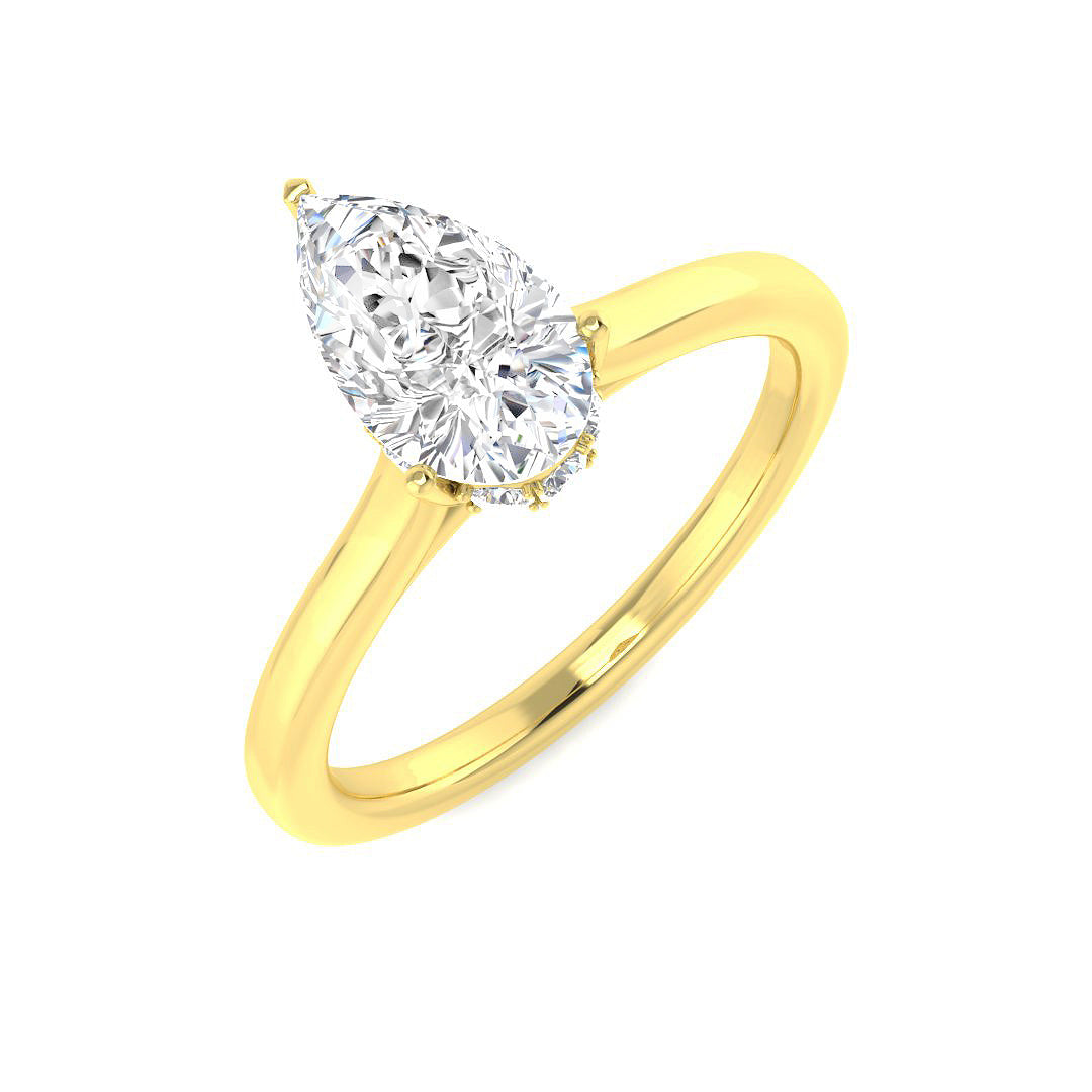 Engagement Lab-Grown Diamond Ring 1.17ct–1.2ct – SR5610 – 18k Yellow Gold