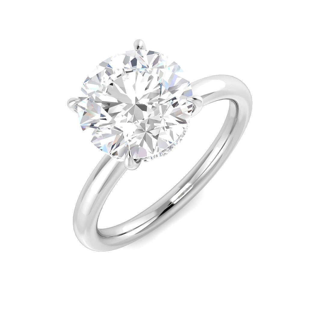 Engagement Lab-Grown Diamond Ring 3.15ct–3.19ct – SR5843 – 18k White Gold