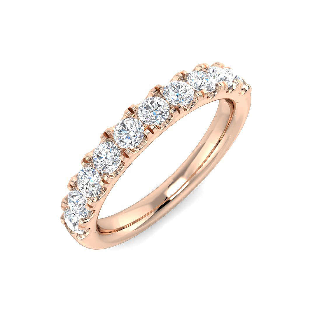 Half Eternity Diamond Ring 0.14ct–2.18ct – SR4962 – 18k Rose Gold