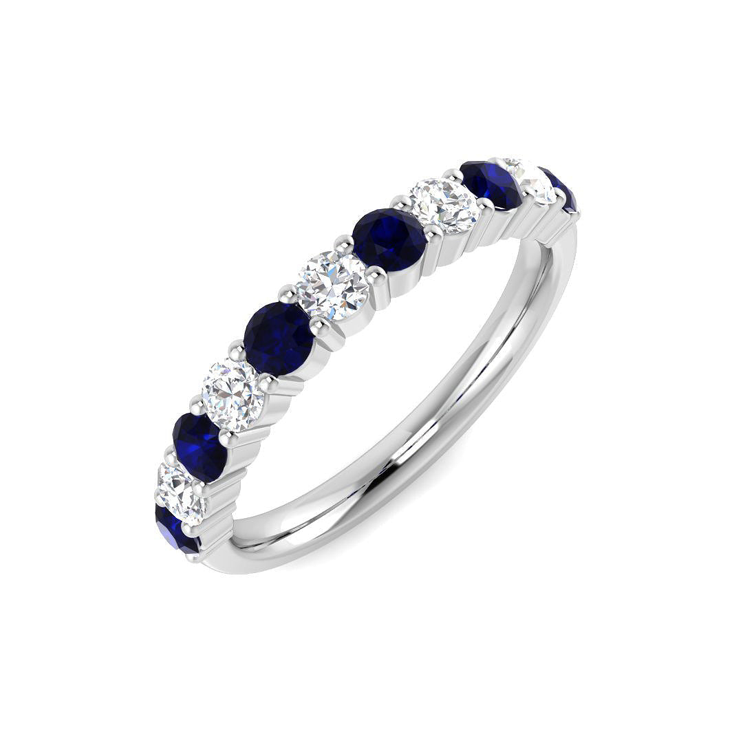 Half Eternity Diamond Ring 0.71ct–2.15ct – BJR0448~BS – 18k White Gold