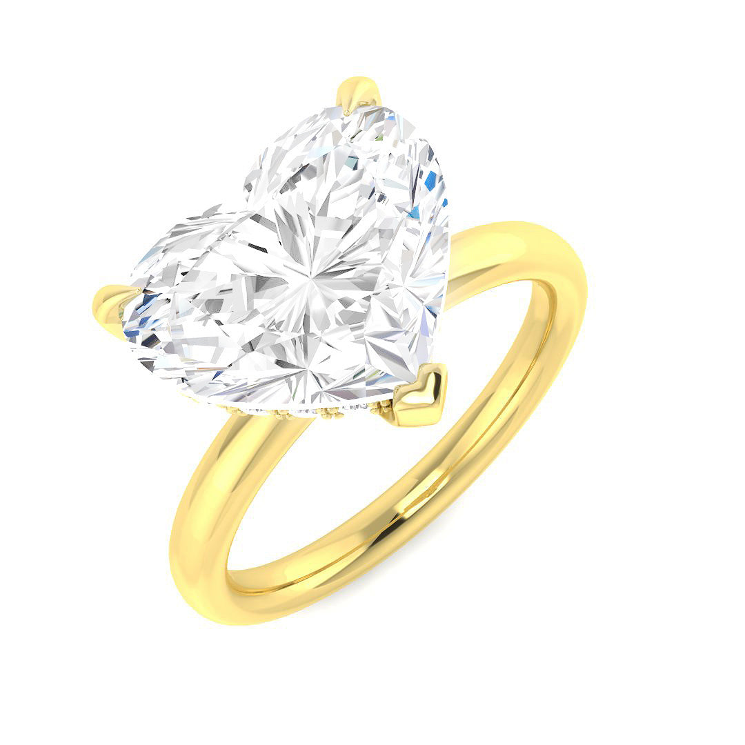 Engagement Lab-Grown Diamond Ring 5.22ct – SR6158 – 18k Yellow Gold