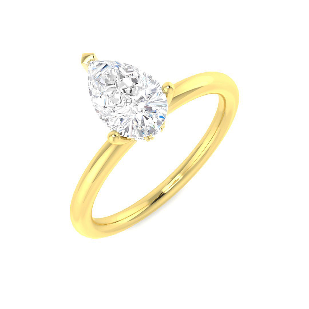 Engagement Lab-Grown Diamond Ring 1.09ct–1.12ct – SR5857 – 18k Yellow Gold