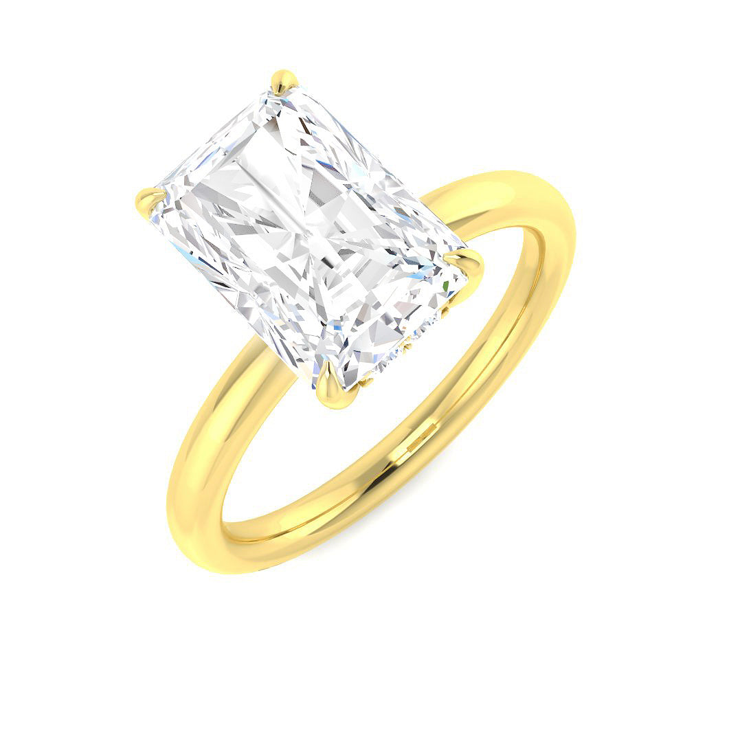 Engagement Lab-Grown Diamond Ring 3.15ct–3.19ct – SR6031 – 18k Yellow Gold