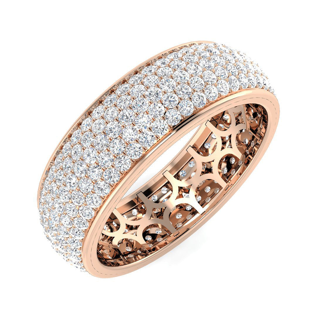 Full Eternity Diamond Ring 2.0ct–2.56ct – BJR0059 – 18k Rose Gold