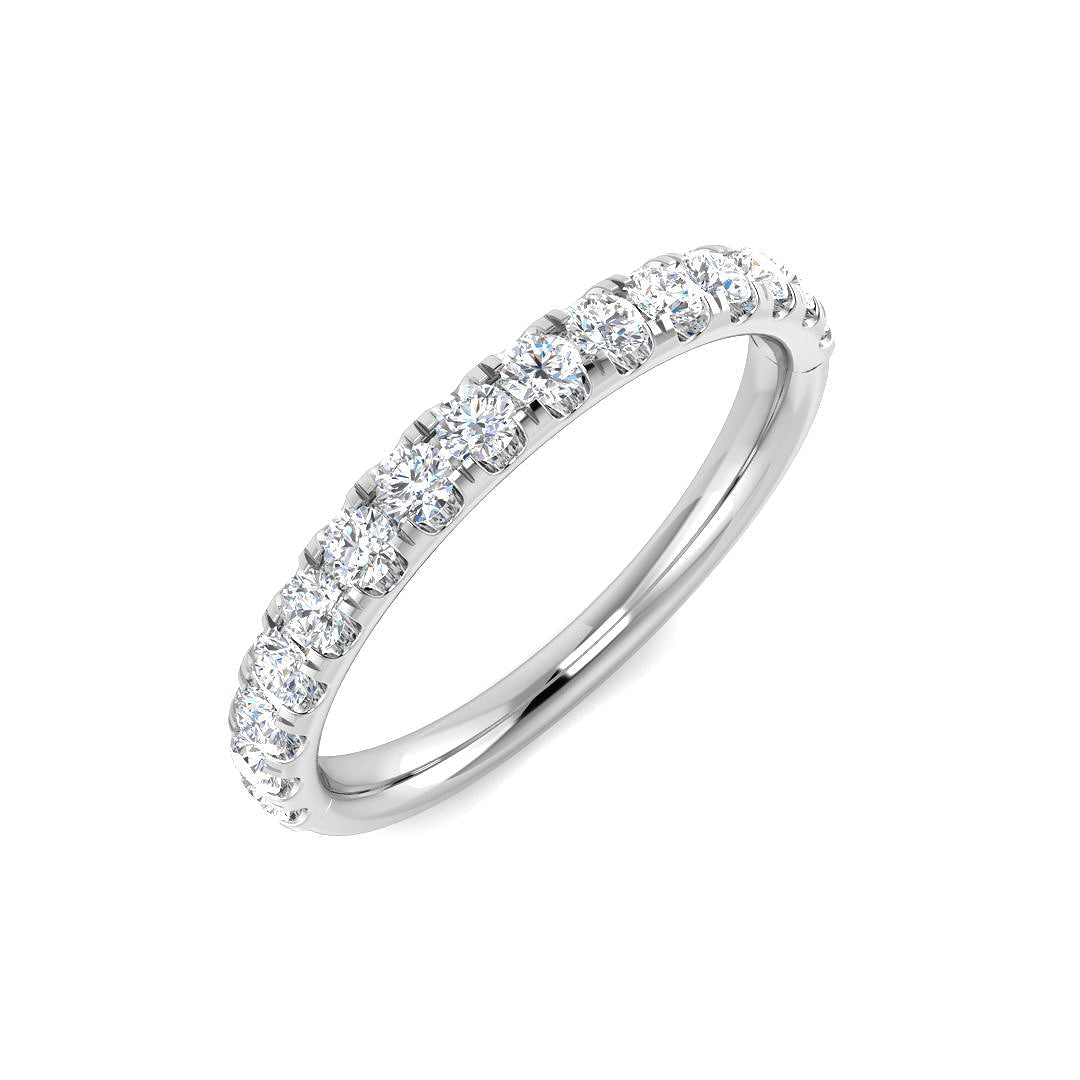 Half Eternity Diamond Ring 0.45ct – SR7945 – 18k White Gold