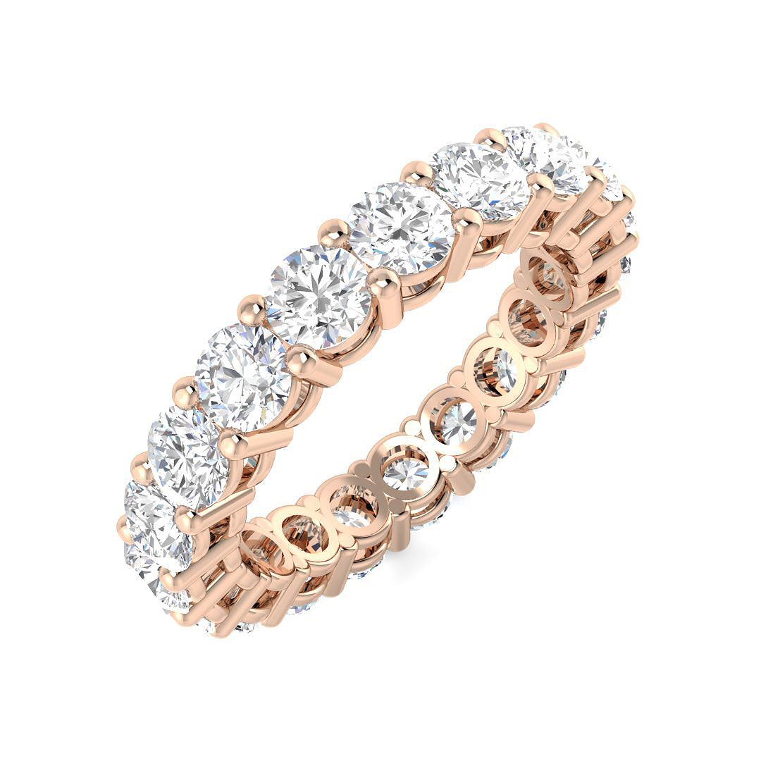 Full Eternity Diamond Ring 2.52ct–4.84ct – SR4564 – 18k Rose Gold