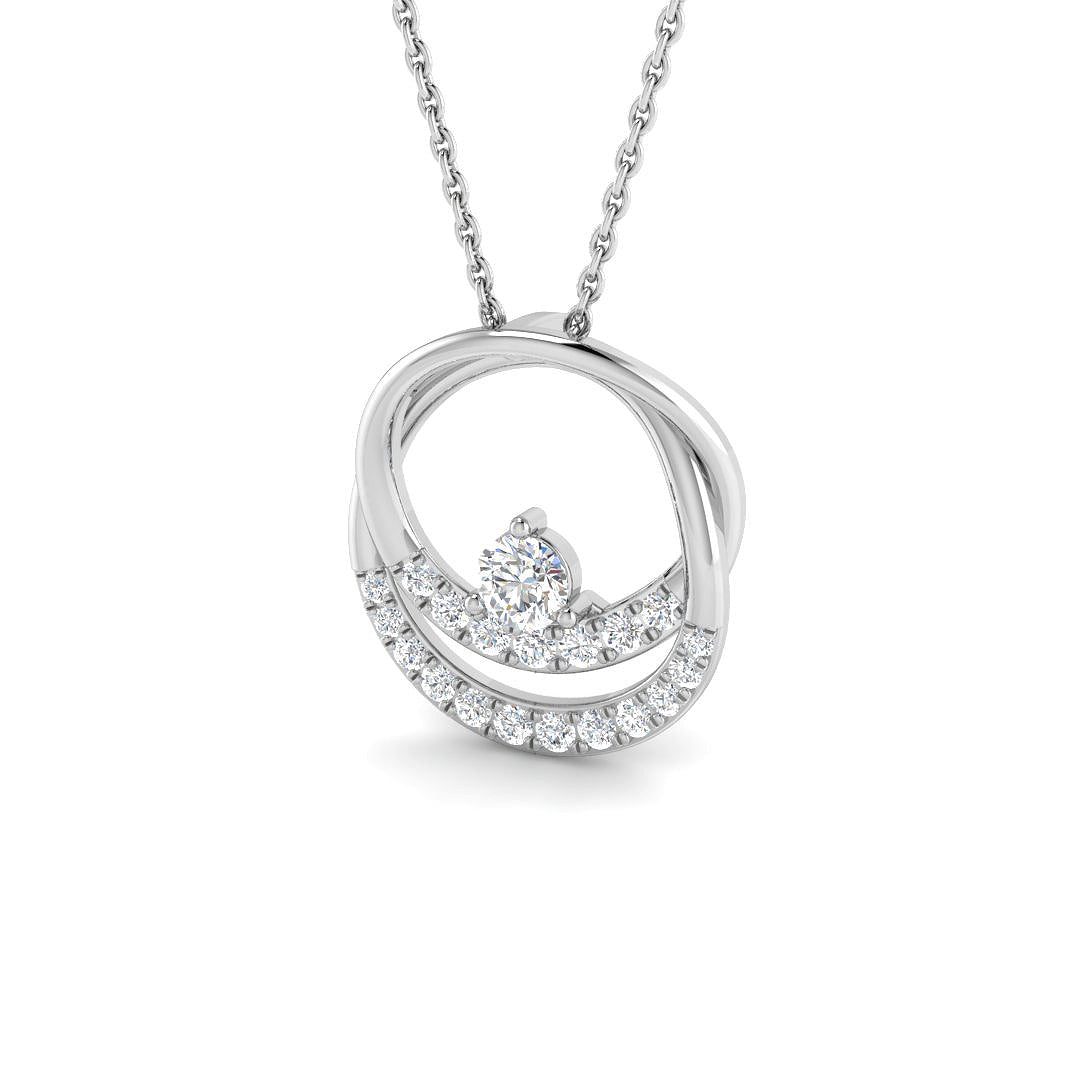 Fancy Diamond Ring 0.41ct – SP7034 – 18k White Gold