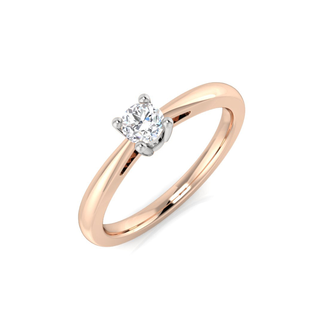 Engagement Diamond Ring 0.24ct–0.26ct – BJR0279 – 18k Rose Gold
