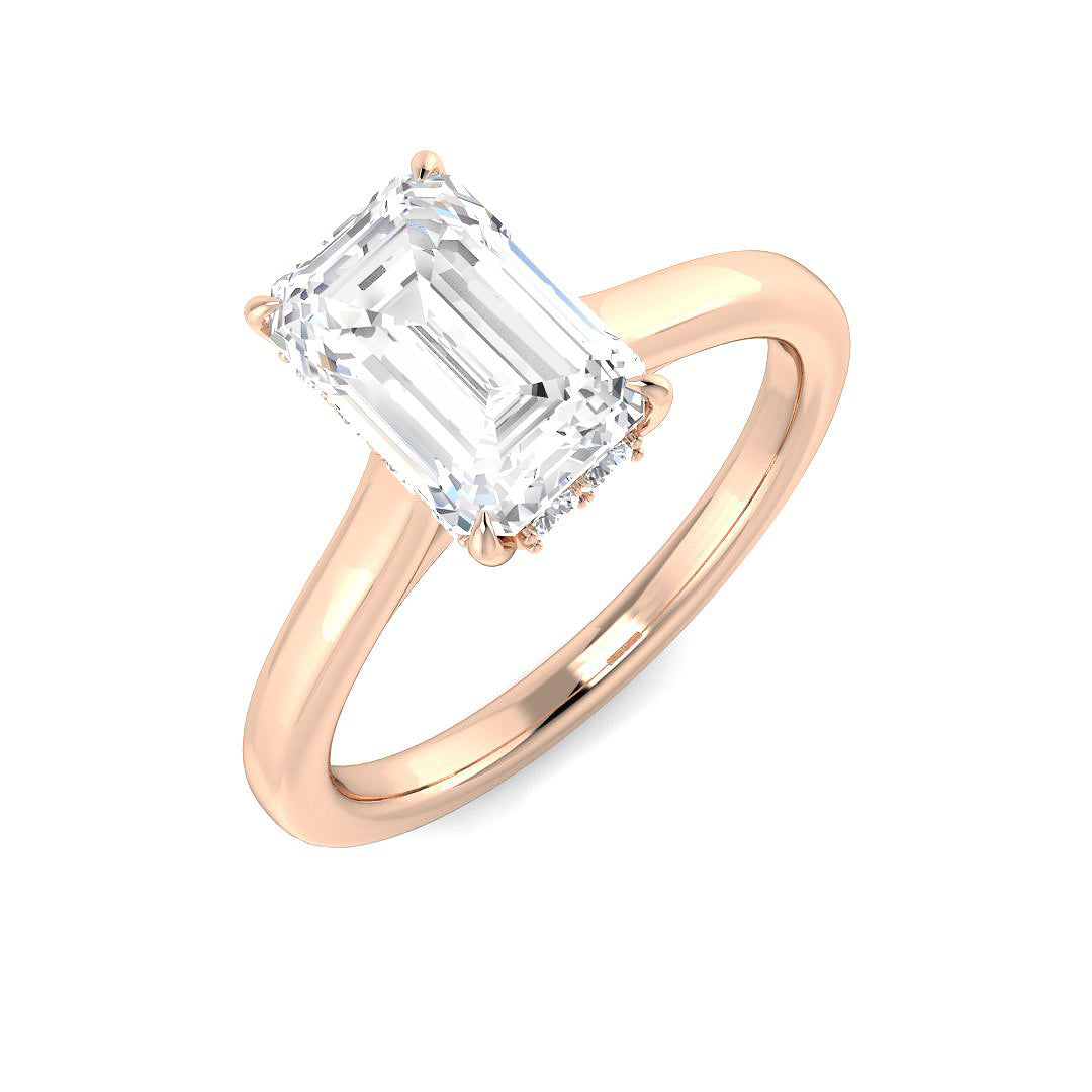 Engagement Lab-Grown Diamond Ring 2.2ct–2.21ct – SR5583 – 18k Rose Gold